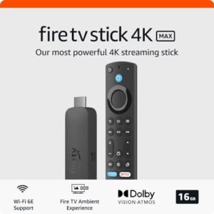 Amazon Fire TV Stick 4K Max (Newest gen), supports Wi-Fi 6E